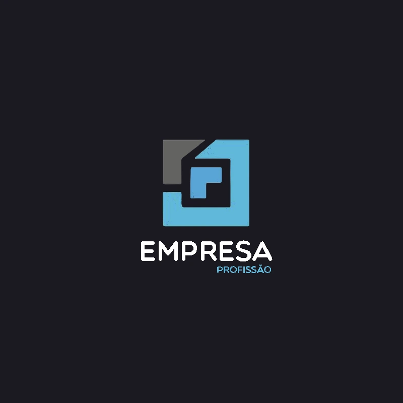 Logo Abstrato Moderno com Formas Geométricas para Editar