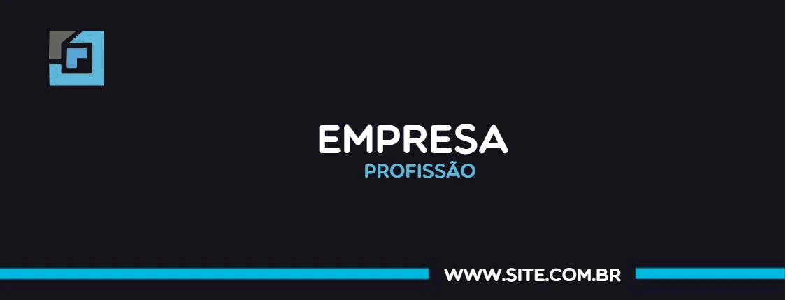 Banner Corporativo Abstrato para Editar Online