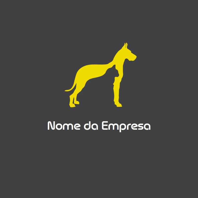 Logo para Pet Shop com Cão e Gato para Editar Online