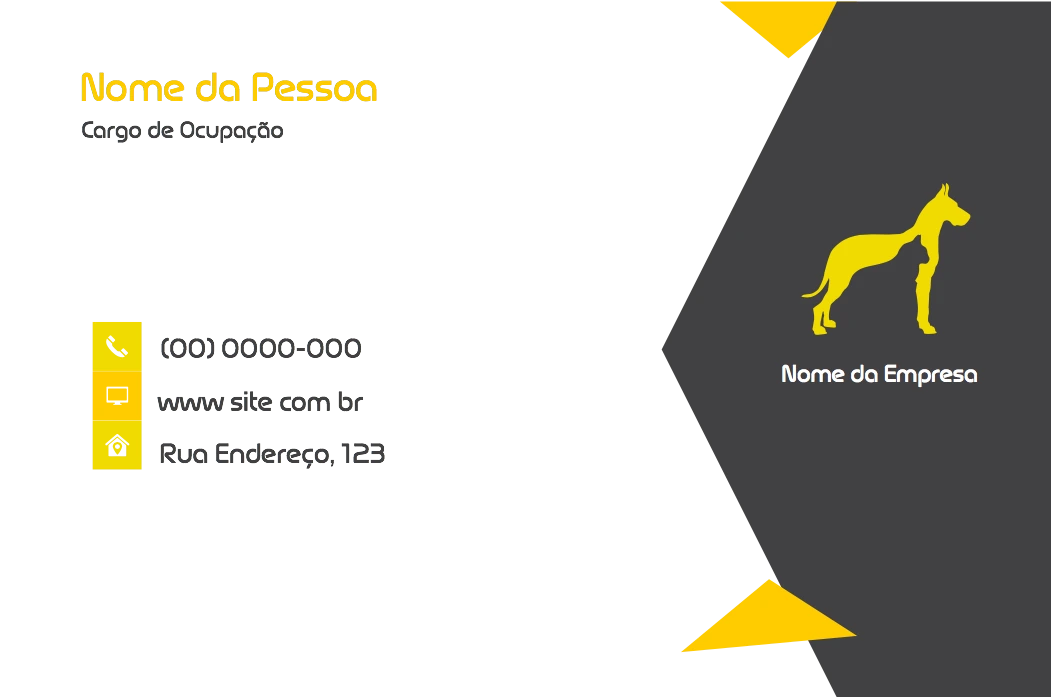 Cartão de Visita Pet Shop Moderno para Editar Online