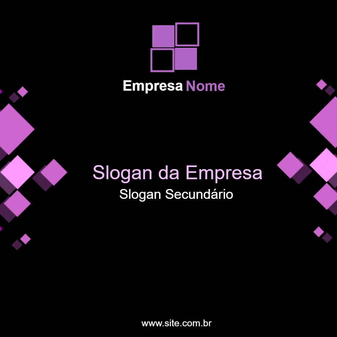 Post Corporativo Abstrato para Editar e Divulgar Online