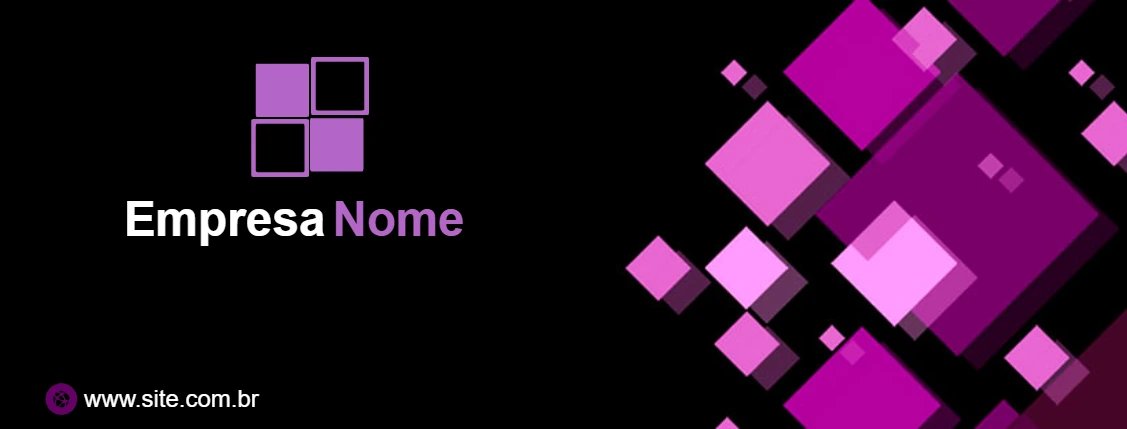 Banner Abstrato Moderno para Empresa Editável Online
