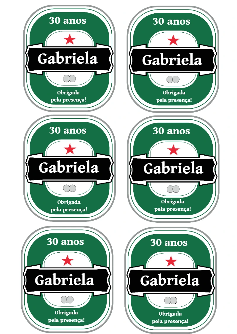 Rótulo de Aniversário Tema Cerveja para Editar Online