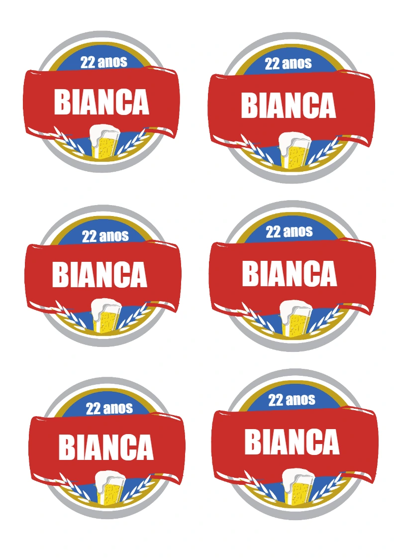 Rótulo de Cerveja para Aniversário Editável Online