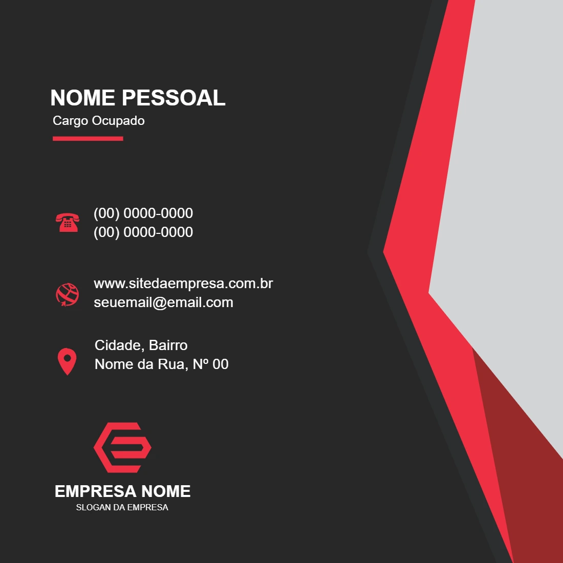 Cartão de Visita Abstrato Moderno para Editar Online