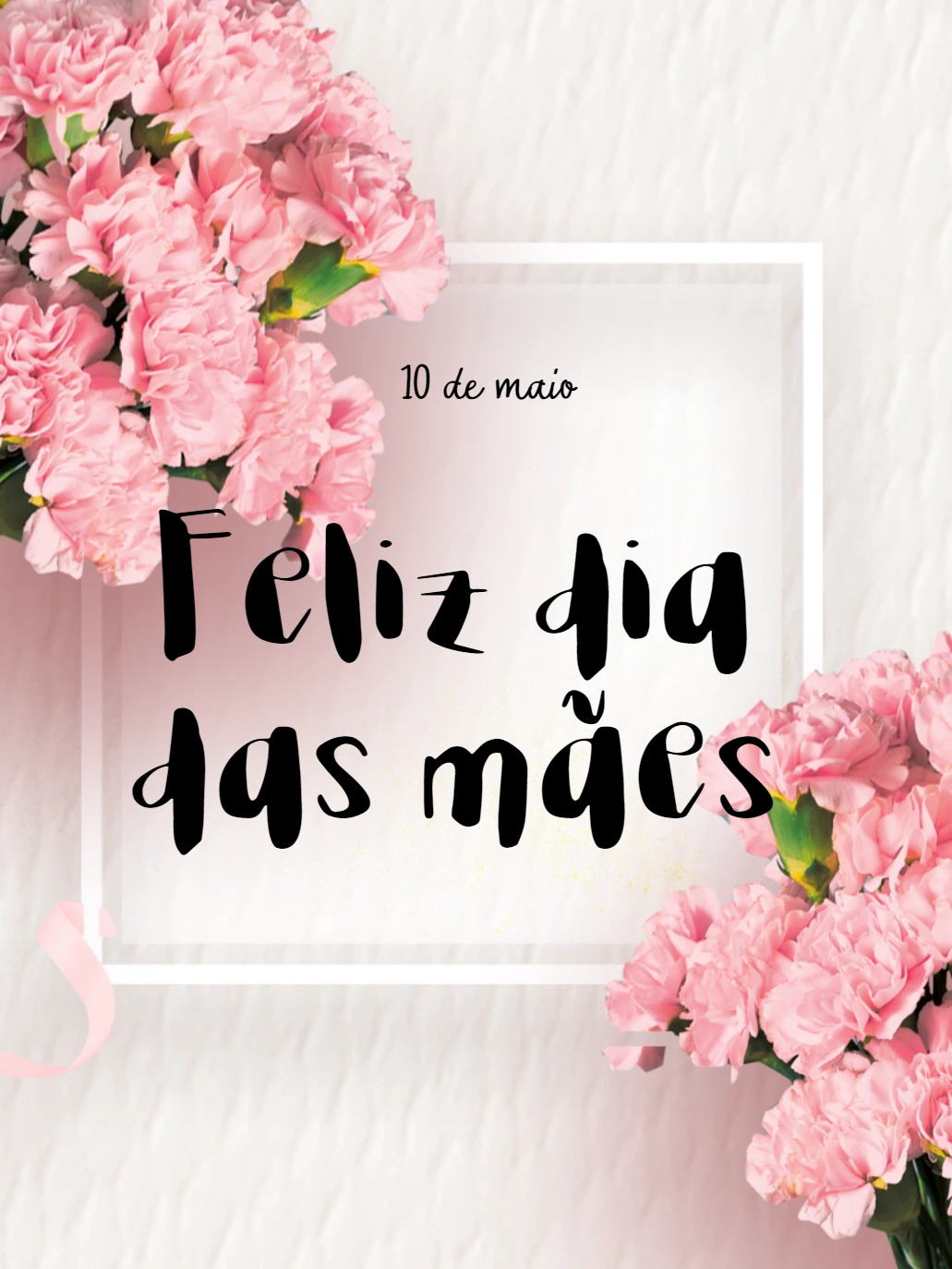 Post Dia das Mães Floral Delicado para Editar Online