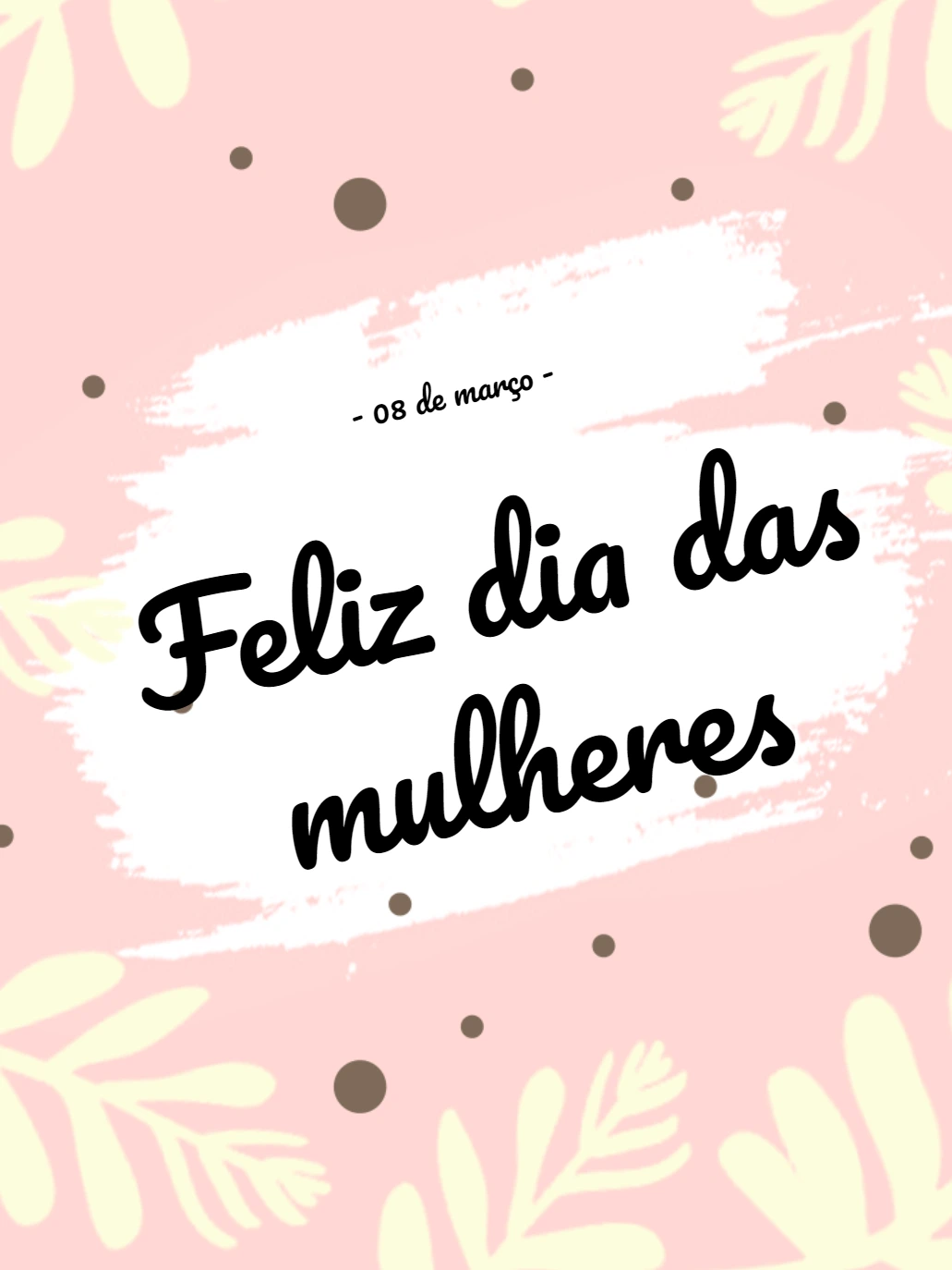 Post Dia da Mulher com Flores Delicadas para Editar Online