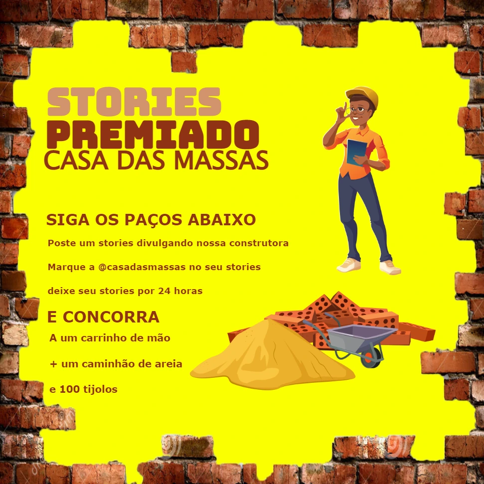 Post de Sorteio para Construtora para Editar Online