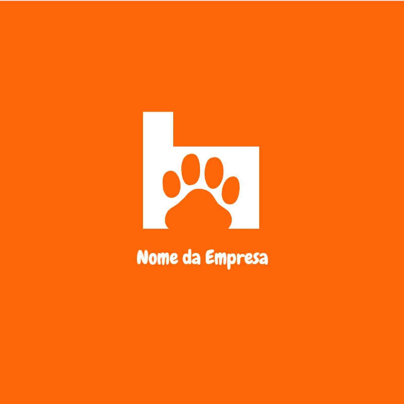 Logo Pet Shop com Patinha para Editar Online