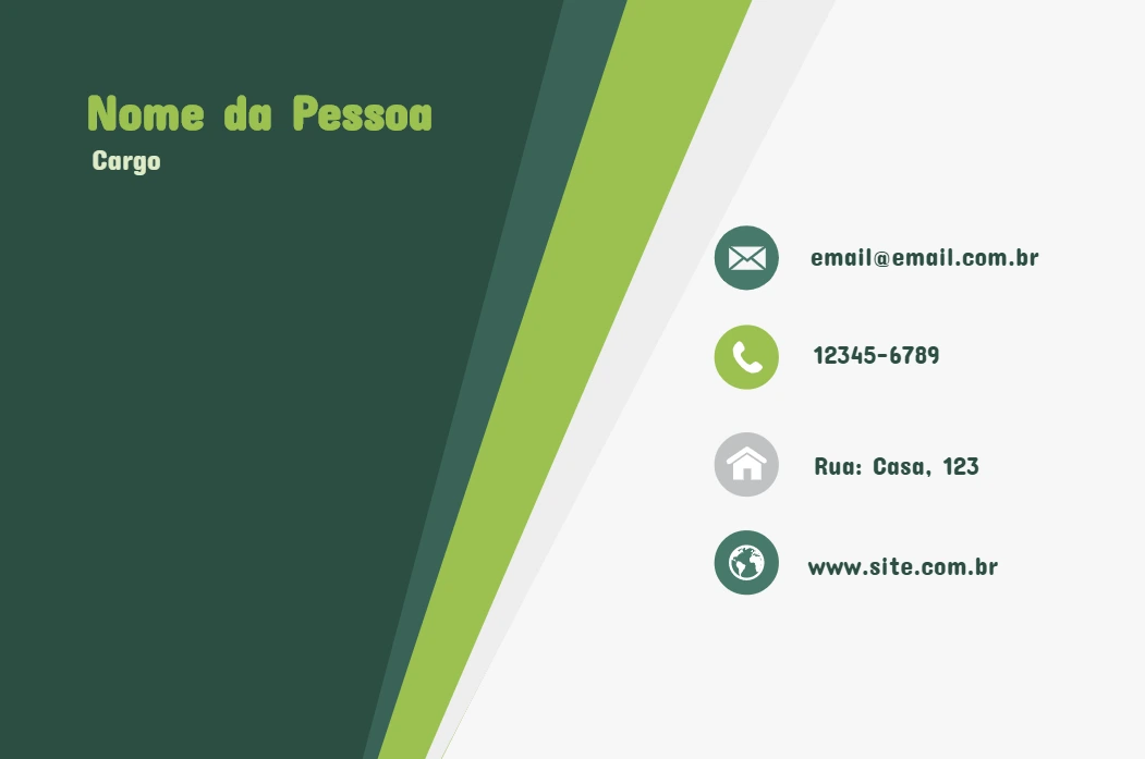 Cartão de Visita Profissional Moderno para Editar e Imprimir