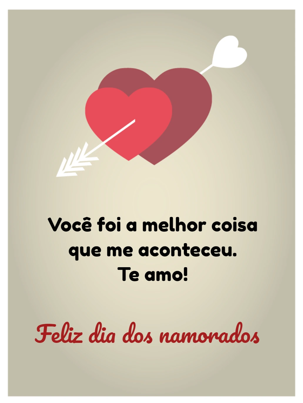 Cartão de Dia dos Namorados com Corações para Editar Online