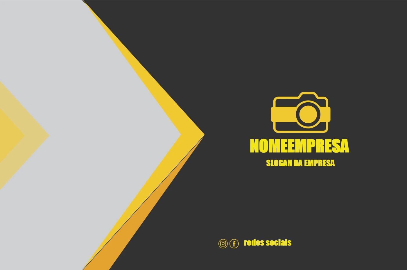 Cartão de Visita Fotógrafo Moderno para Editar Online