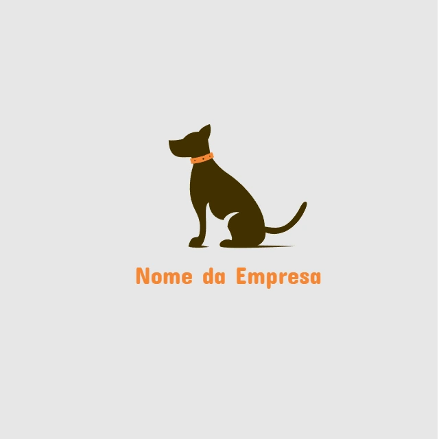 Logo Editável para Pet Shop com Cachorro para Criar