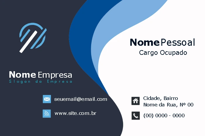 Cartão de Visita Abstrato para Empresas para Editar Online