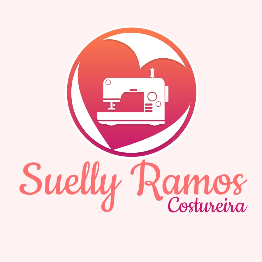Logo Costureira com Coração para Editar Online