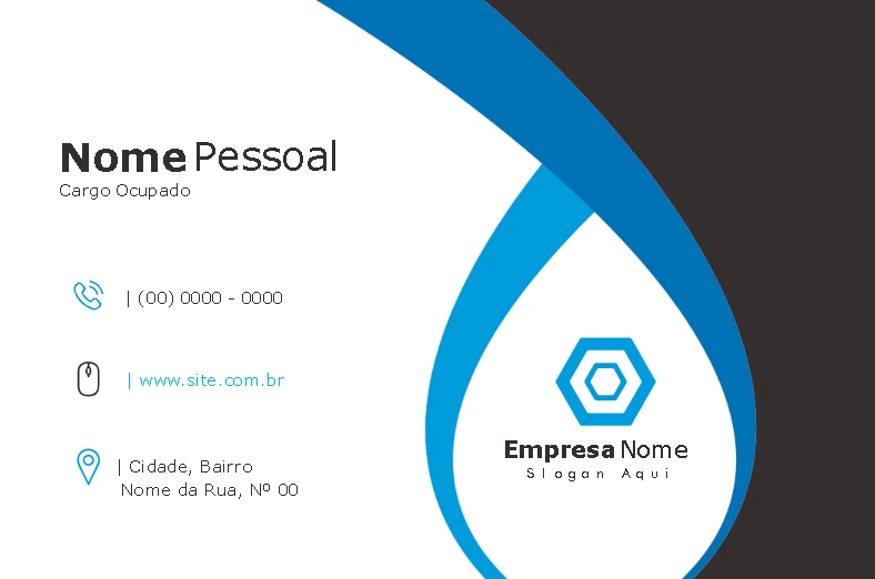 Cartão de Visitas Moderno com Design Abstrato para Editar