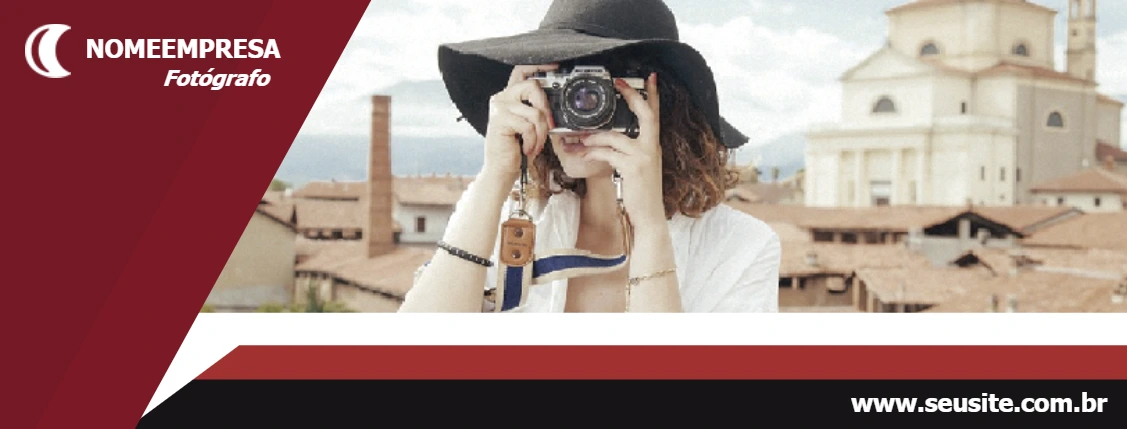 Banner de Fotografia Profissional para Editar Online