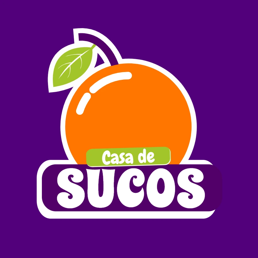 Logo Editável para Lanchonete e Casa de Sucos