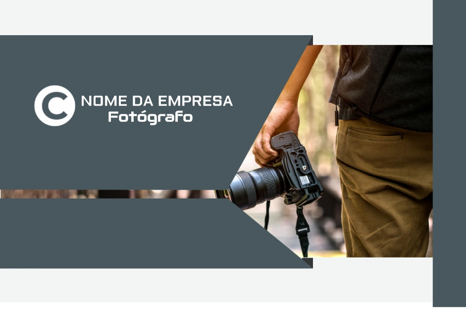 Cartão de Visita Fotógrafo Moderno para Editar Online