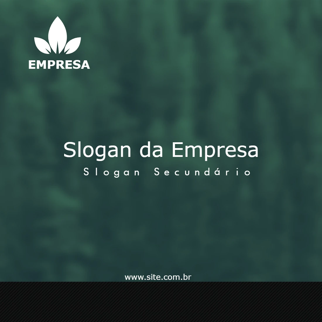 Post Corporativo com Folha para Editar Online