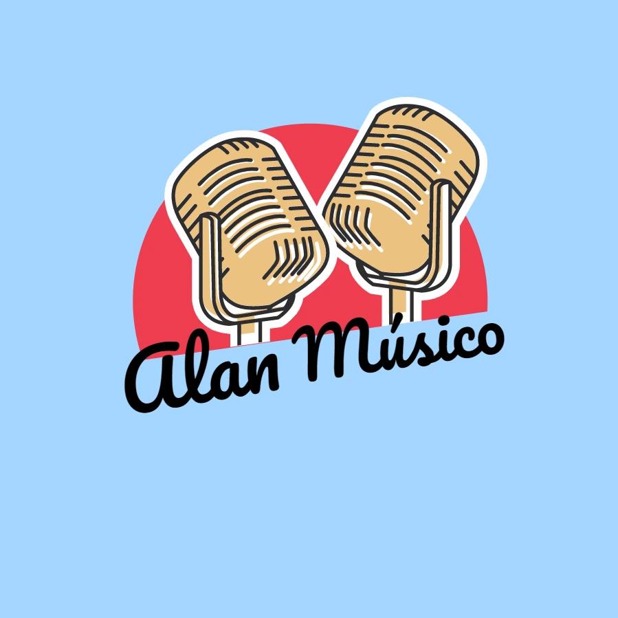 Logo de Música com Microfones Retrô para Editar Online