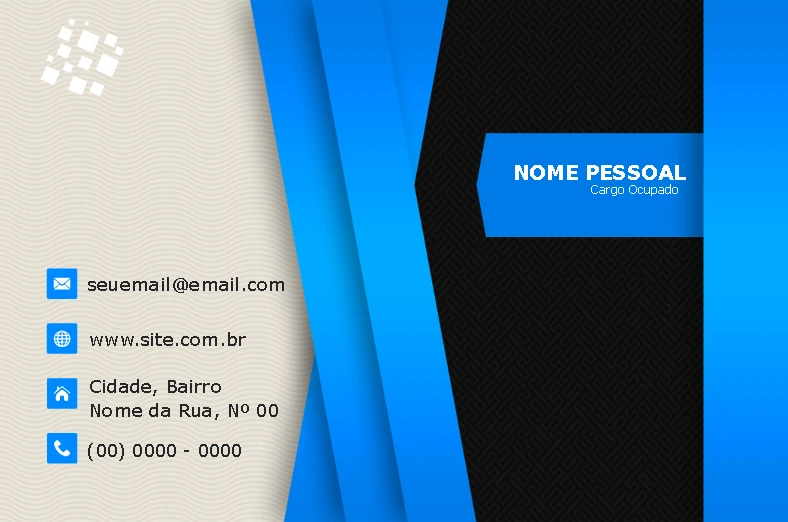 Cartão de Visita Abstrato e Moderno para Editar Online