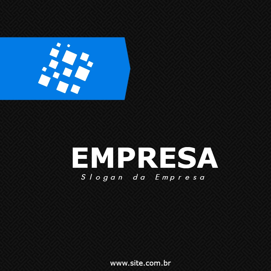 Post Corporativo Abstrato com Logo para Editar Online