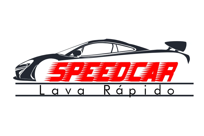 Logo Editável para Lava Rápido com Carro Esportivo para Criar
