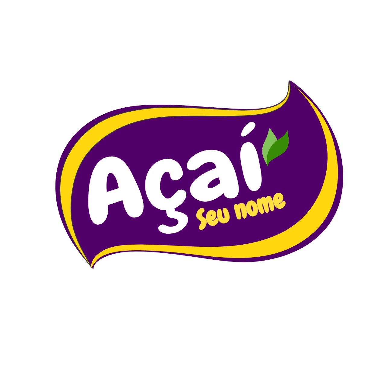 Logo de Açaí Editável | Crie sua Marca Profissional Online