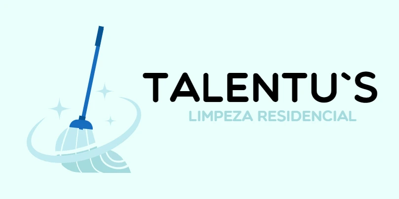 Logo para Serviço de Limpeza Editável com Esfregão Moderno
