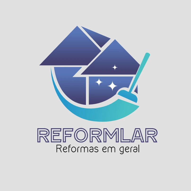Logo Editável para Reformas e Limpeza para Personalizar