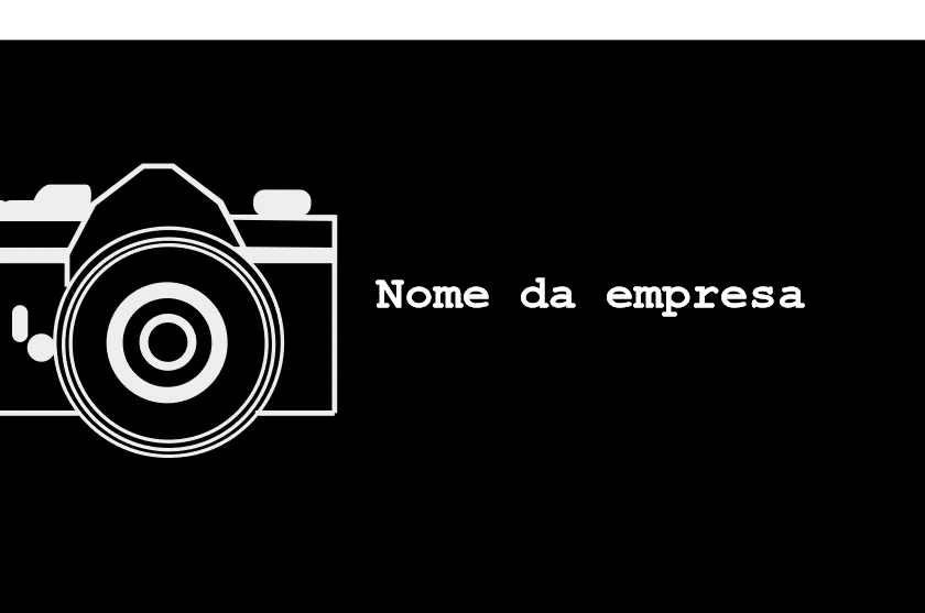 Cartão de Visita Fotógrafo com Câmera para Editar Online