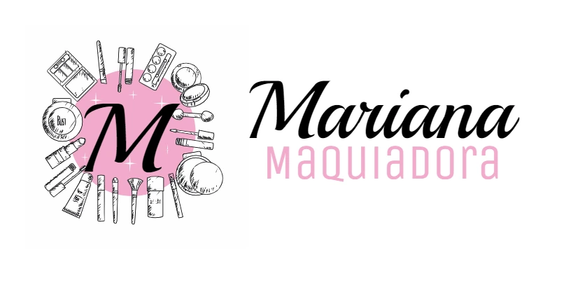 Logo Maquiadora com Itens de Beleza para Editar Online