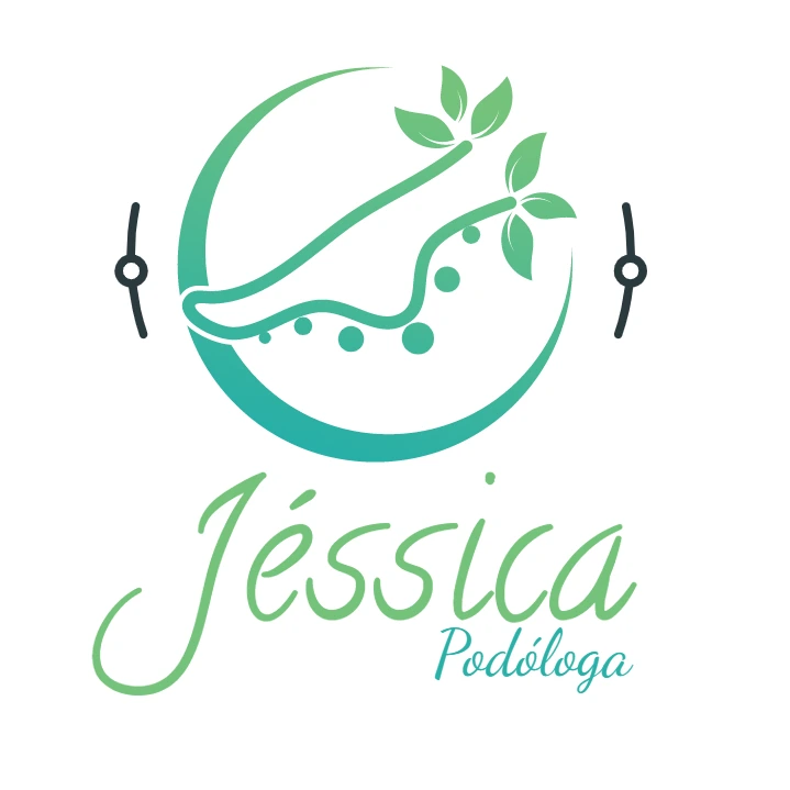 Logo Podologia com Pé e Folhas para Editar Online