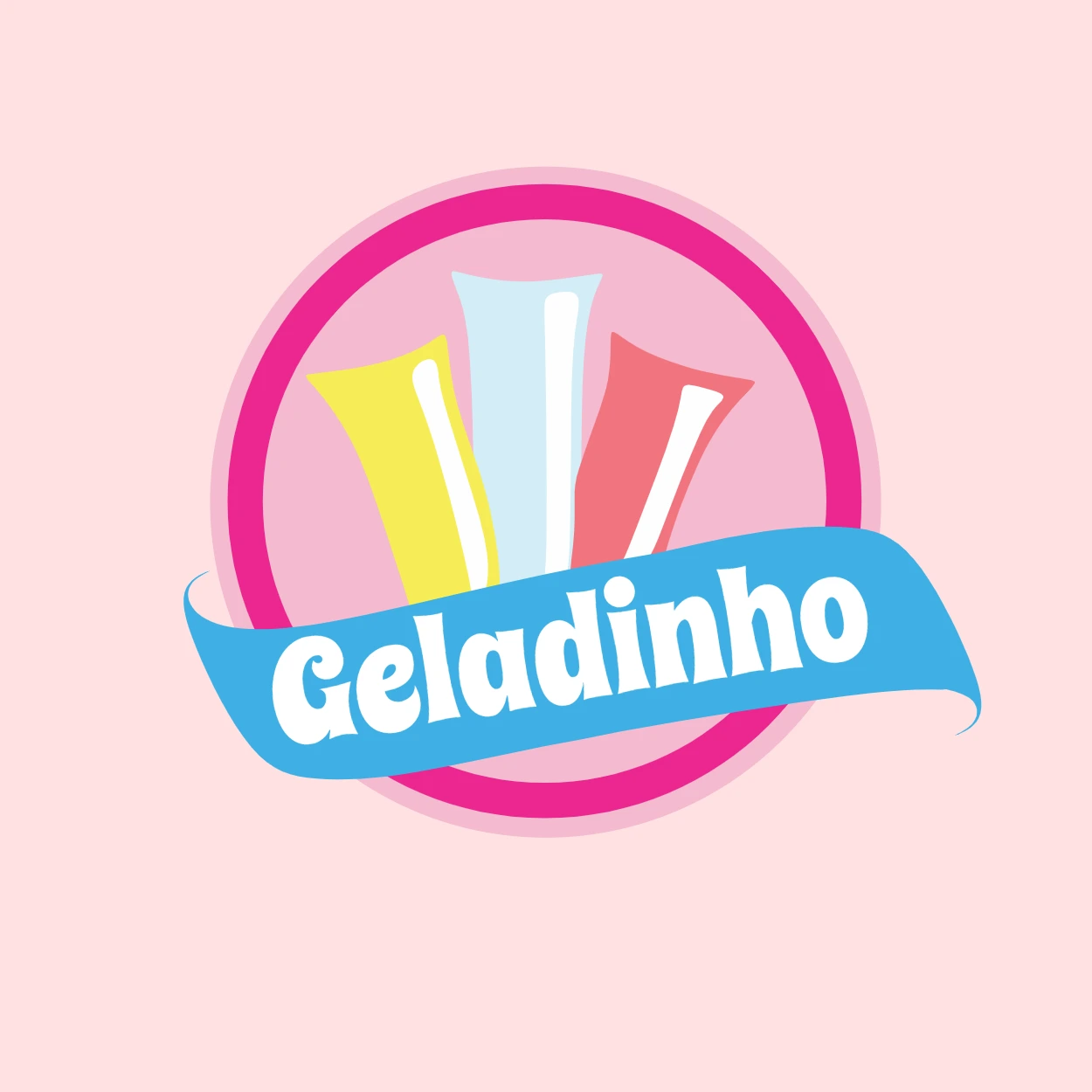 Logo Geladinho Colorido para Editar e Baixar Online