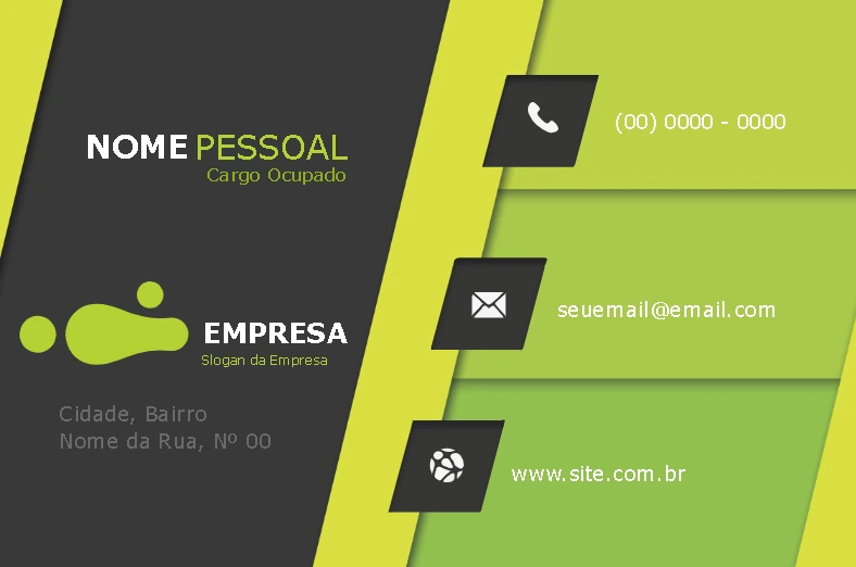 Cartão de Visita Abstrato e Moderno para Editar Online