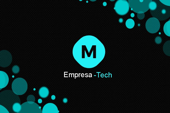 Cartão de Visita Tech com Inicial do Nome para Editar Online