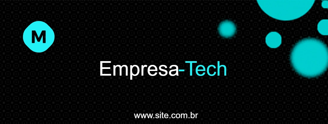Banner Corporativo com Inicial Editável para Empresas Online