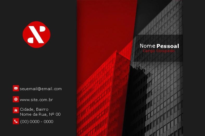 Cartão de Visita Corporativo Abstrato para Editar Online