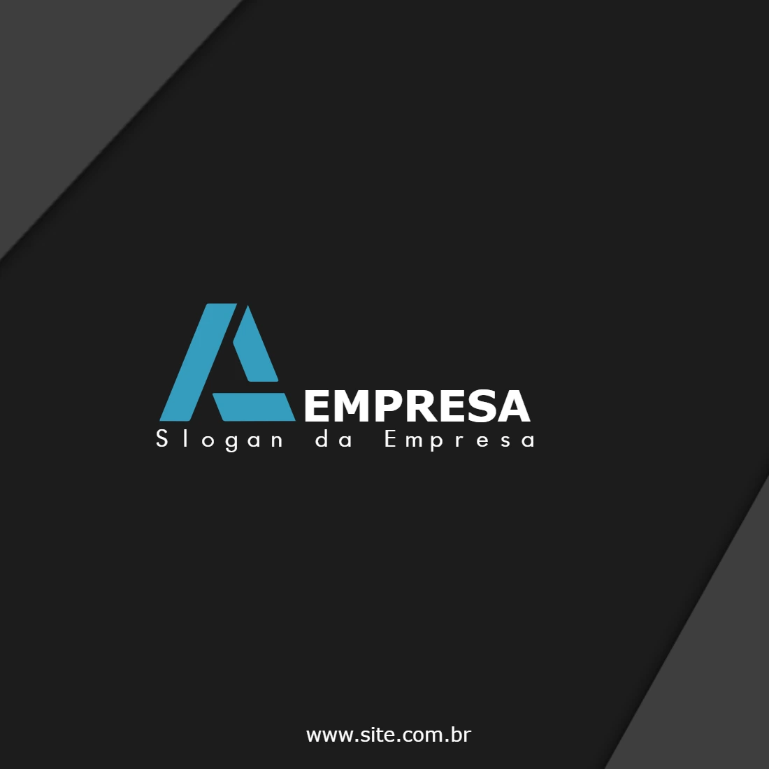 Post Corporativo Abstrato e Moderno para Editar Online