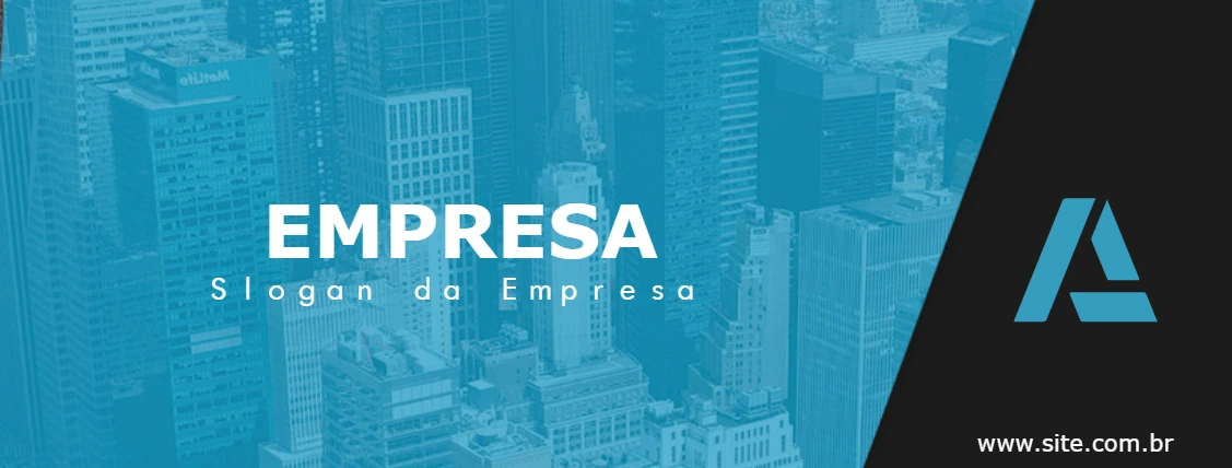 Banner Corporativo Abstrato para Editar Online