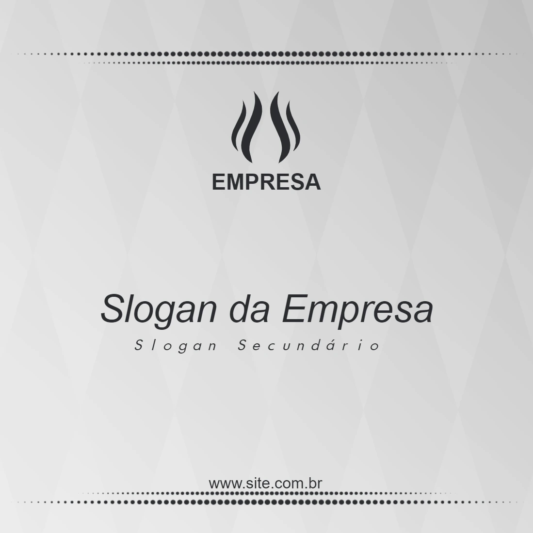 Post Empresarial Abstrato com Logo para Editar Online