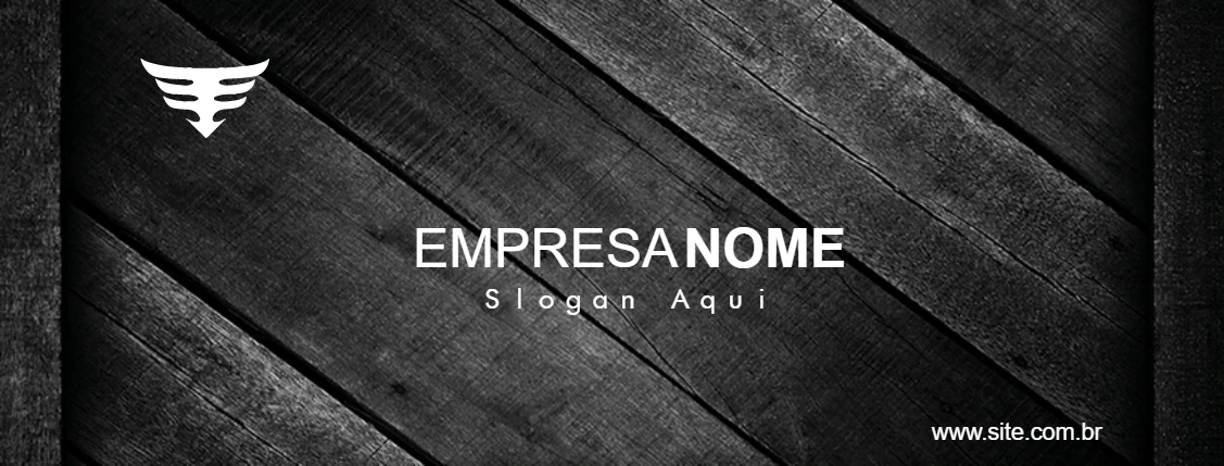 Banner Corporativo Moderno com Fundo de Madeira para Editar