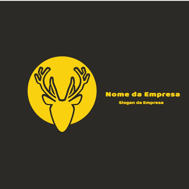 Logotipo com Cervo Elegante para Editar Online