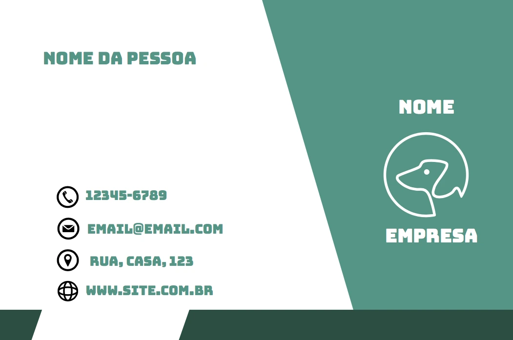 Cartão de Visita Pet Shop Moderno para Editar Online