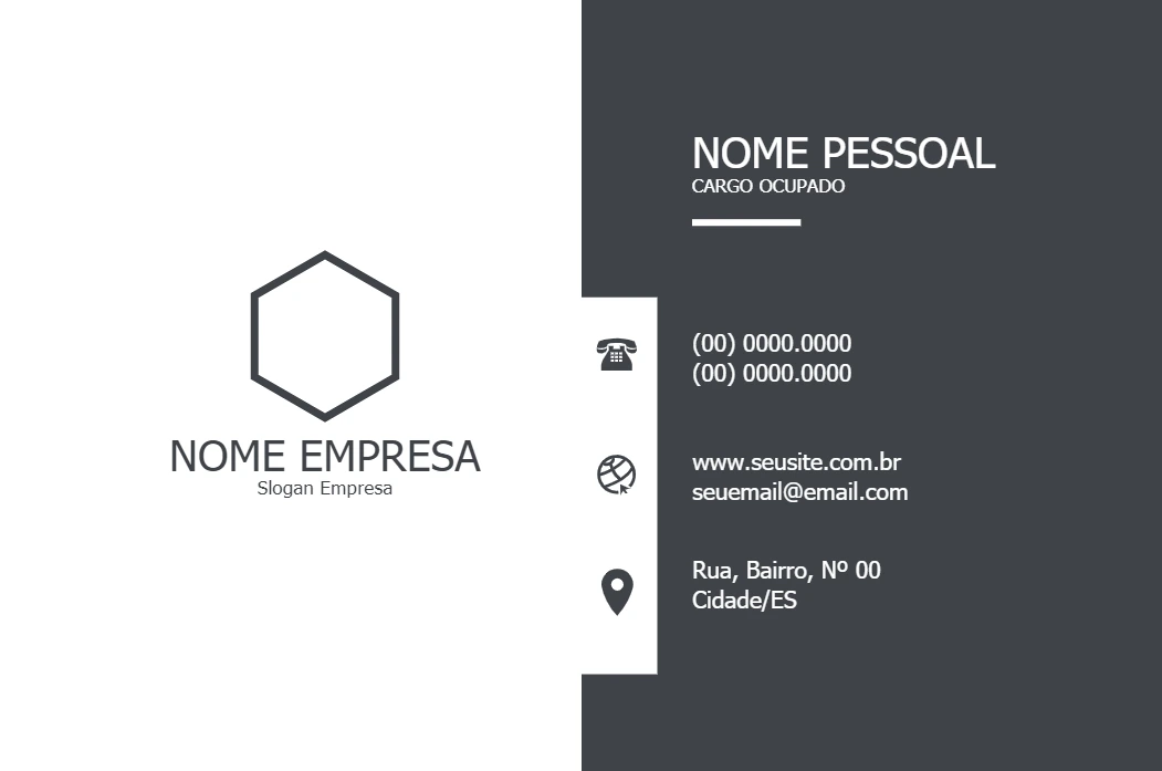 Cartão de Visita Profissional Moderno para Editar Online