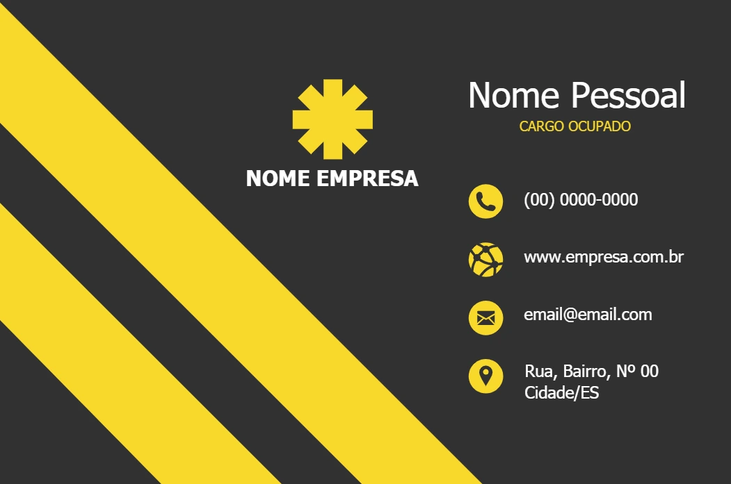 Cartão de Visita Abstrato e Moderno para Editar Online