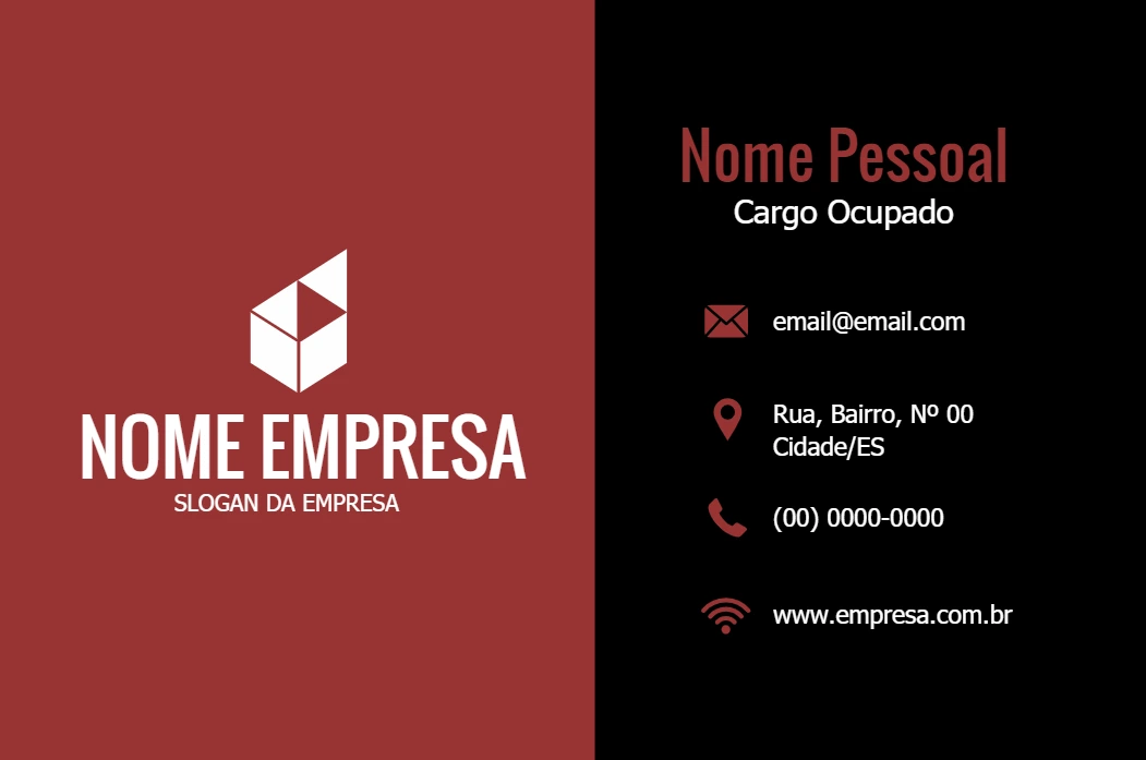 Cartão de Visita Corporativo Abstrato para Editar Online