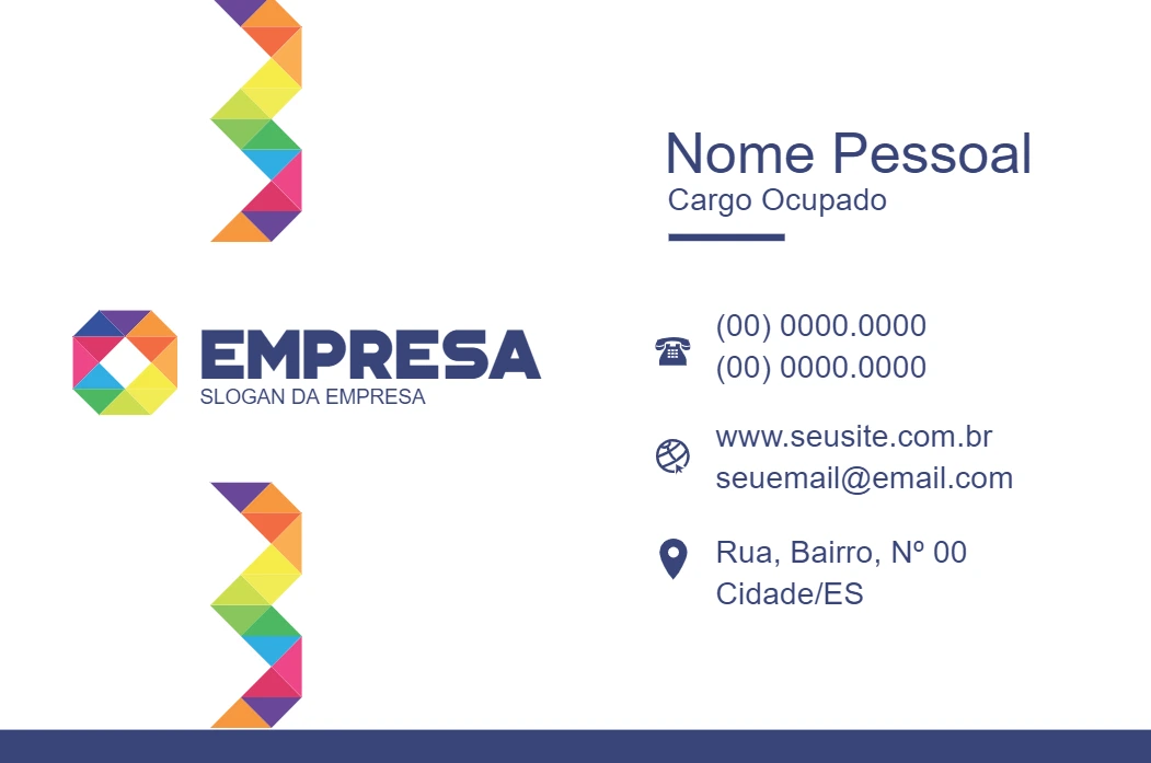 Cartão de Visita Abstrato e Moderno para Editar Online