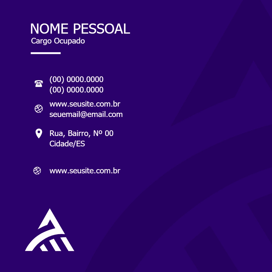 Cartão de Visita Corporativo Abstrato para Editar Online